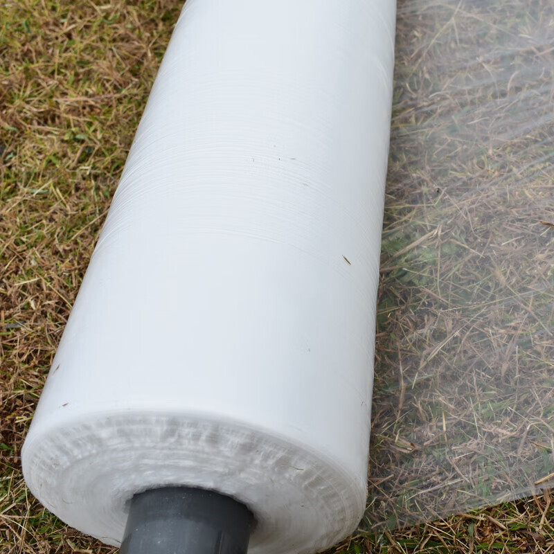 Mulch agricultural planting film agricultural materials insulation and moisturizing agricultural film white mulch film plastic film vegetable greenhouse film whole roll 10 pounds 2 meters wide x 500 meters long