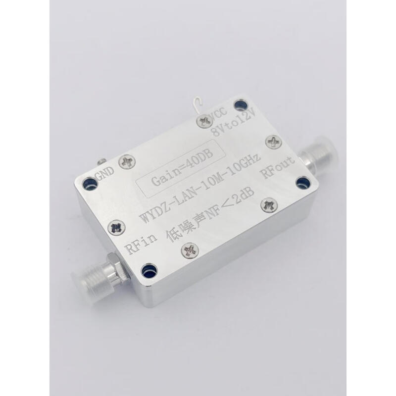 LNA RF wideband amplifier 0.01-10G low noise amplifier G=40dB P1dB=20dBm 10M-10G ultra wideband low phase noise amplifier