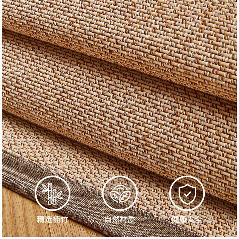 Yulu summer mat bay window mat customized bamboo mat window sill mat bedroom tatami cushion bed and breakfast tea room balcony seat cushion carbonized color 1.5 cm thickness please contact customer service for customization