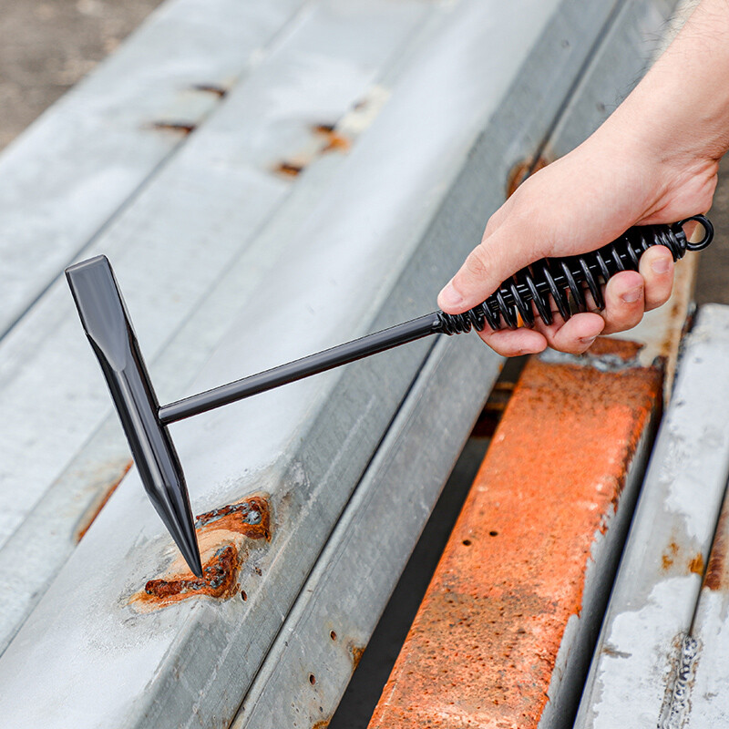 Niuxiang electric welder's special slag hammer spring double-headed electrician's fitter's special sharp hammer for welding slag welder rust hammer planer multi-function 300g welding hammer
