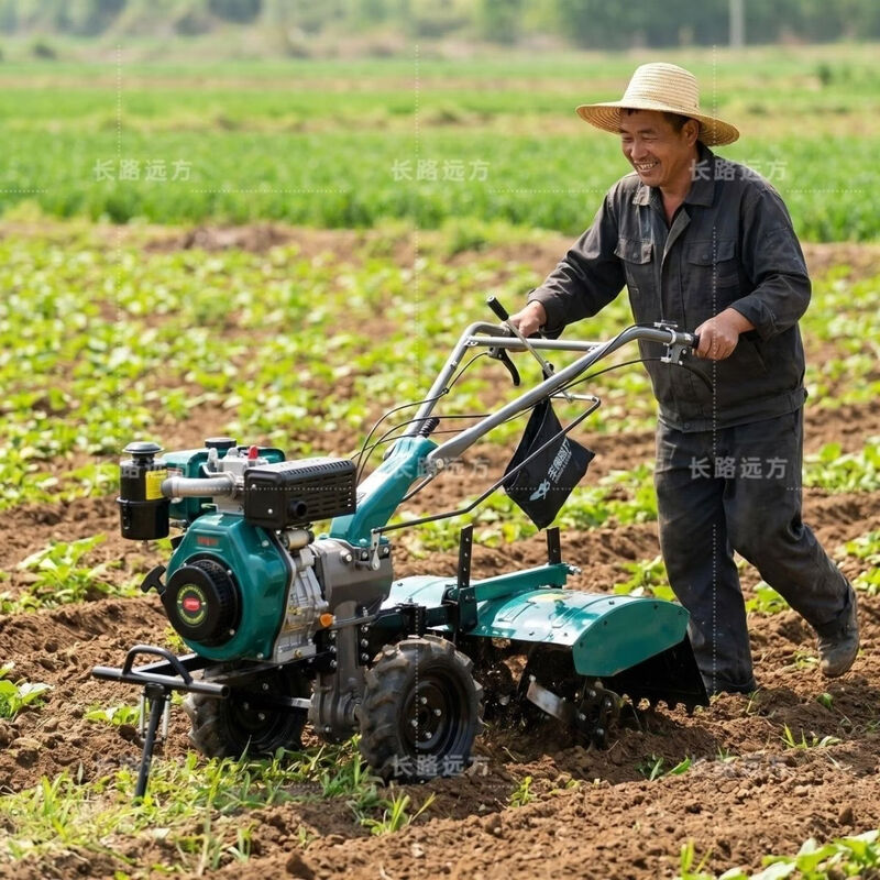 Yuchai new power 2026 hot model Yuchai micro tillage machine multi-functional tillage machine diesel engine small rotary tiller farming machine 178 Yuchai power + dry land knife + engine oil