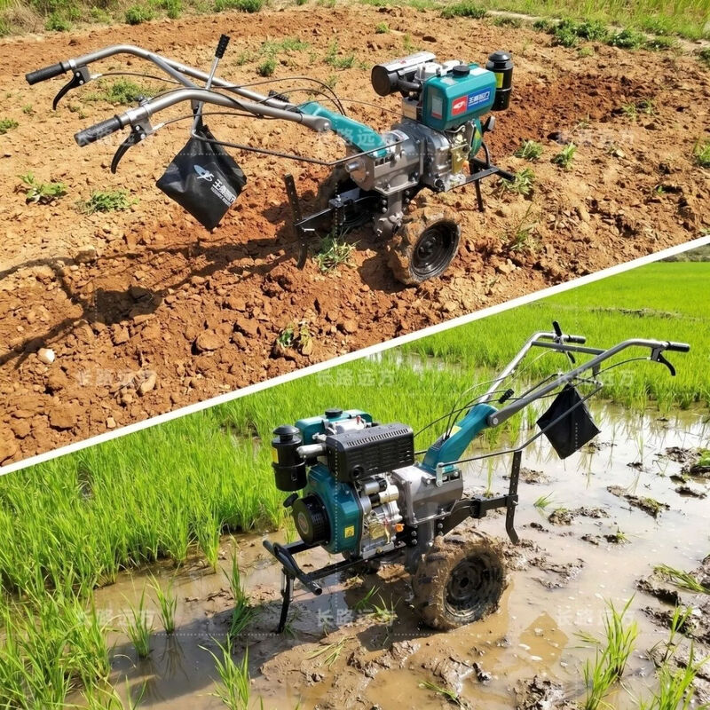 Yuchai new power 2026 hot model Yuchai micro tillage machine multi-functional tillage machine diesel engine small rotary tiller farming machine 178 Yuchai power + dry land knife + engine oil