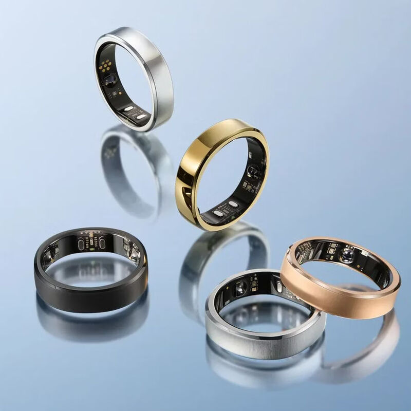 RingConn Gen 3 health monitoring smart ring, sports monitoring ring, long-term vascular health insight, health vibration reminder, detects blood oxygen, heart rate, body temperature, rose gold size 6