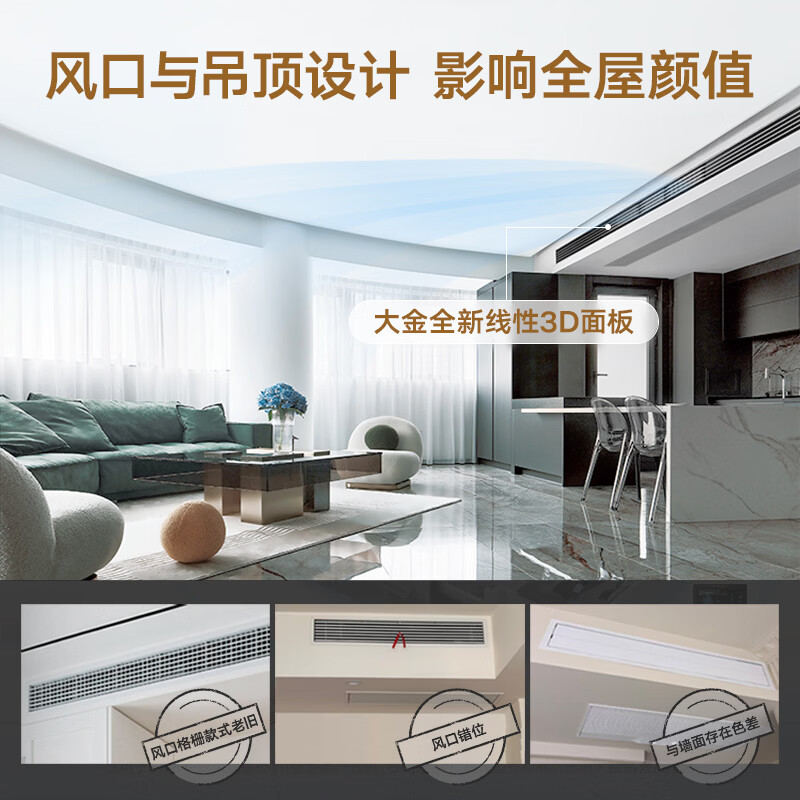 Daikin (DAIKIN) central air-conditioning one-to-three, one-to-four, one-to-five customized plan Air conditioning, floor heating and fresh air three-in-one system P+/N+/B+ series multi-connection household first-level energy efficiency 0 yuan reservation customized air-conditioning plan