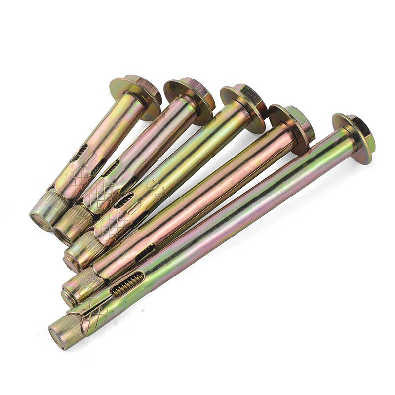 Jinggong (JINGGONG) national standard external hexagonal expansion screws, extended internal expansion bolts, iron implosion, built-in floor pull-expansion expansion, national standard M8*60 (5 pieces), punch 10mm