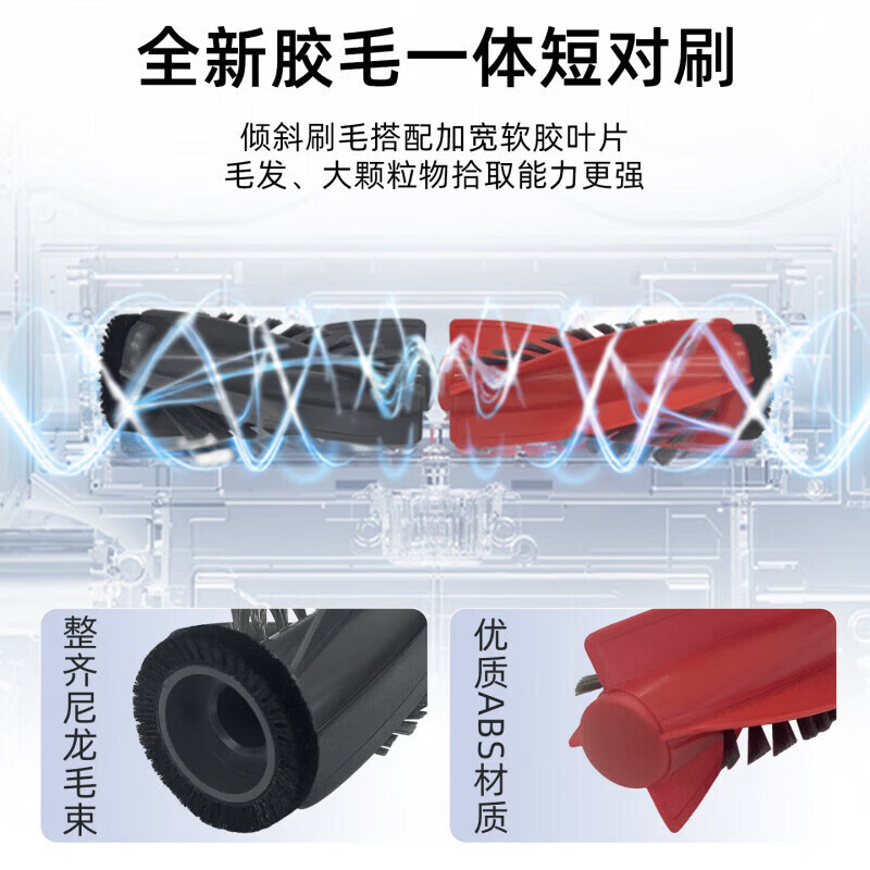 Suitable for Roborock G30SPro sweeping robot accessories, filter dust bag, Debao special floor cleaning liquid, rag, roller brush, side brush cleaning agent, consumables, luxury set of side brushes*8 dust bags*10 mops*8 filters*4 cleaning fluid*2