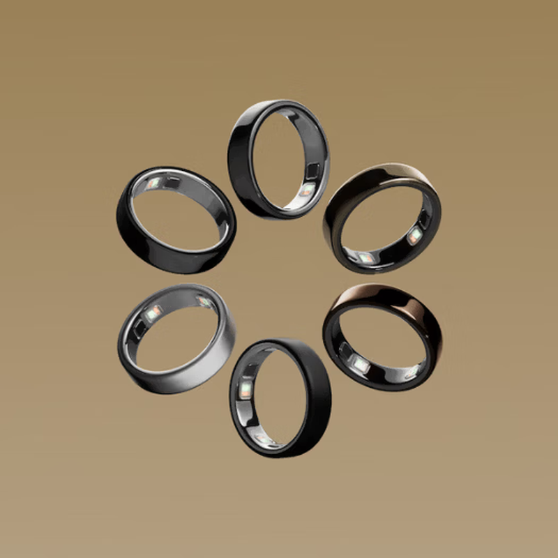 OURARing 5 smart ring, the same style as Wang Hong, smart wearable black technology, sleep and health birthday gift, bright silver 12 parts in stock, please contact customer service before placing an order