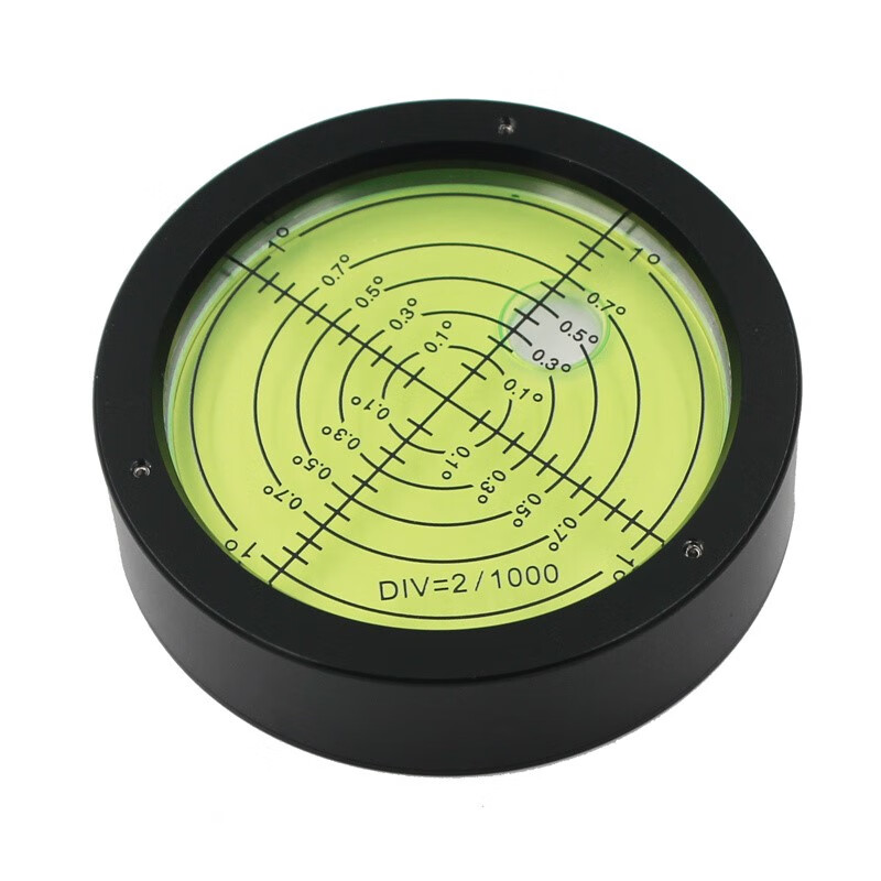 HACCURY high-precision adjustable metal universal level round level bubble bead disc bubble leveling 66 white shell green water