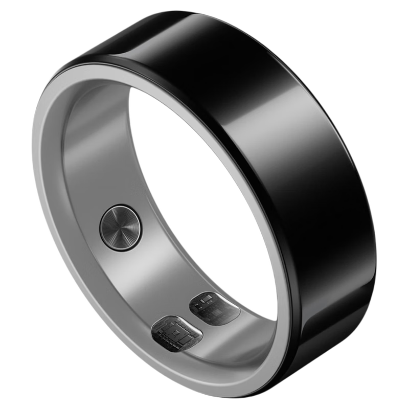 DidoRing L1 Smart Ring Brand New Product Microseismic Warning Remote Interactive Sleep Monitoring Heart Rate Blood Oxygen Extra Long Life Life Waterproof Ceramic Black No. 7