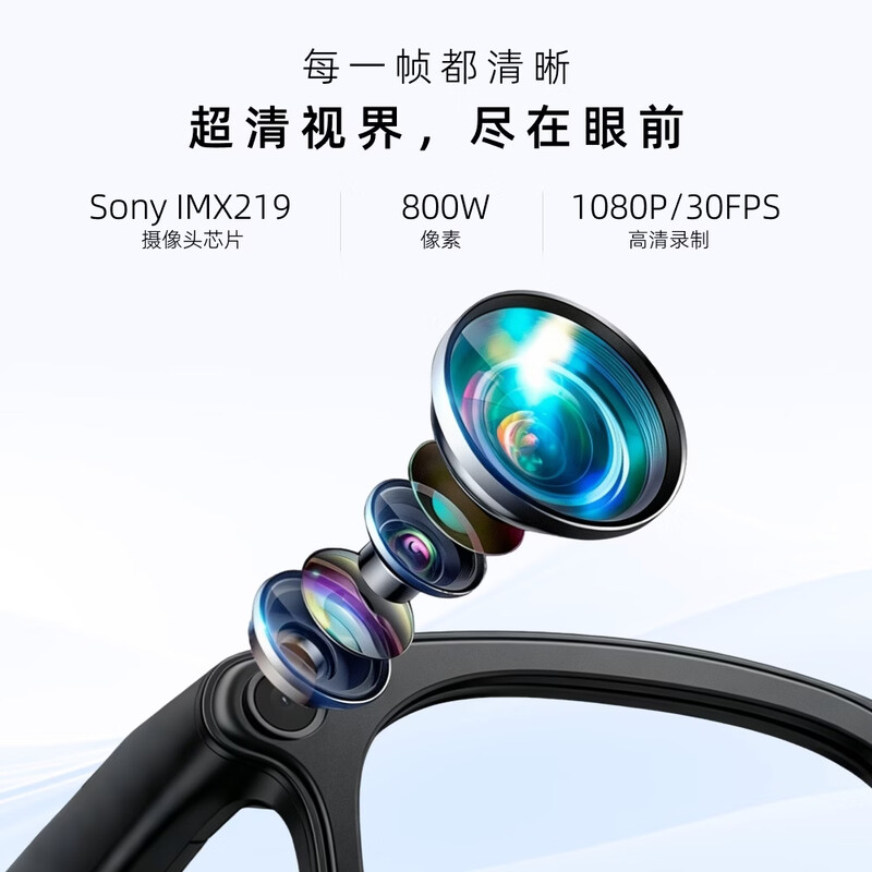 WhalesBot whale AI smart glasses, photo and video glasses, multi-functional voice control, multi-lingual, real-time translation, recognition, photo, video, recording and photography