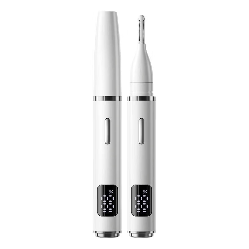 Yipinda Ear Hair Trimmer Men's Special Electric Ear Hair Ear Trimmer Shaver Nose Hair Trimmer Household Compact Portable Artifact Cleaning Ear Picking Tool White Model Electric Ear Hair Cleaner Comes with Type-C Charger + Cleaning Brush + Dust Cover