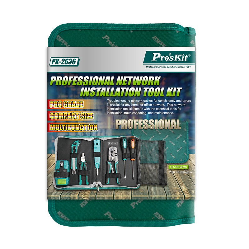 Pro sKit professional network cable network installation tool set screwdriver tool bag household tool set (8 pieces)