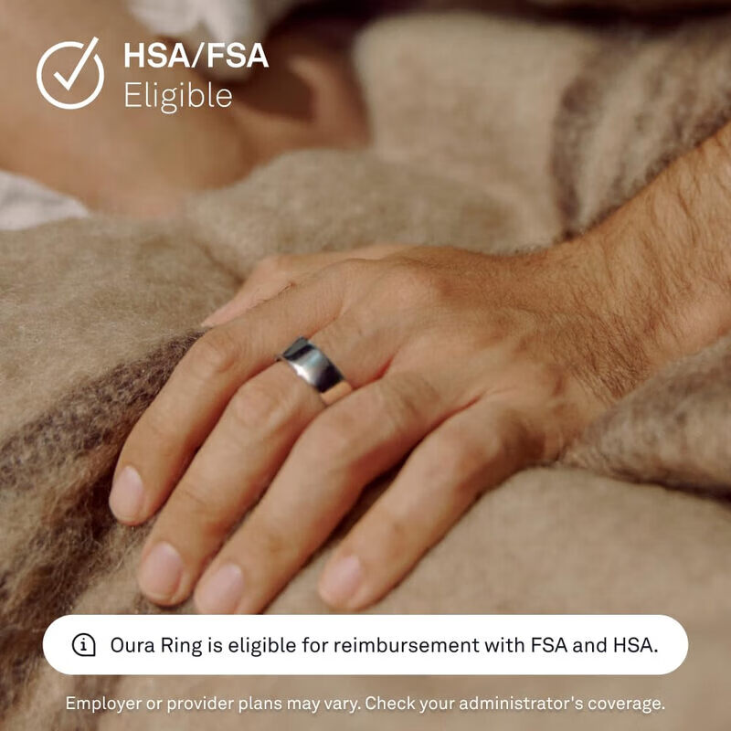 OURARing 5 Wang Hong's same style smart ring sleep monitoring health tracking heart rate temperature exercise recovery ring oura ring bright silver 6
