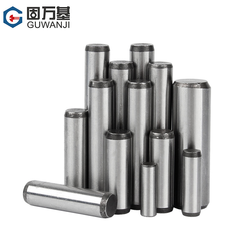 Guwanji 45# steel hard-quenched internally threaded cylindrical pin GB120 positioning pin tapping pin extraction pin national standard fastener 6x20 internal thread M4 (10 pieces)