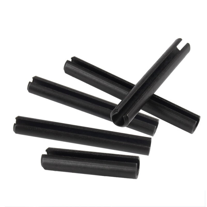 GUWANJI iron black elastic pin split pin spring pin positioning pin cylindrical pin hollow pin pin shaft pin M5*35 (50 pieces)