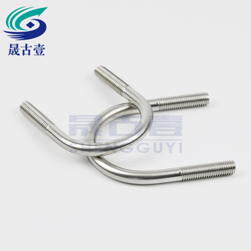 Shengguyi 304 stainless steel U-shaped screws 304 U-shaped bolts U-shaped pipe clips fixed clips riding buckle M16 M16*530
