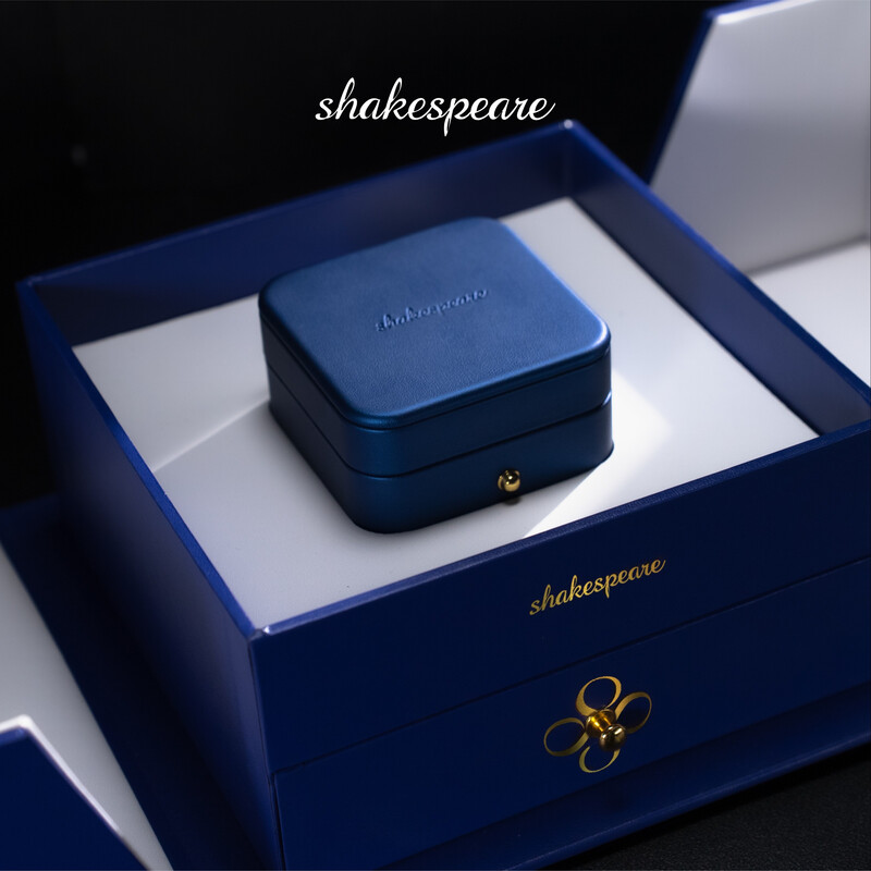 Shakespeare (starry night sky) smart ring AI sleep heart rate monitoring female niche design couple ring light luxury crushed ice sports ring gold size 9