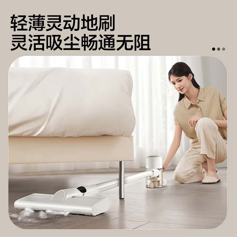 SUPOR Handheld Vacuum Cleaner Home Wireless High Suction 1.1kg Lightweight Long Battery Life Sofa Car Suction Bedroom Carpet Pet Hair Anti-Tangle 2026 New Drag Model Wet and Dry Dual Mop
