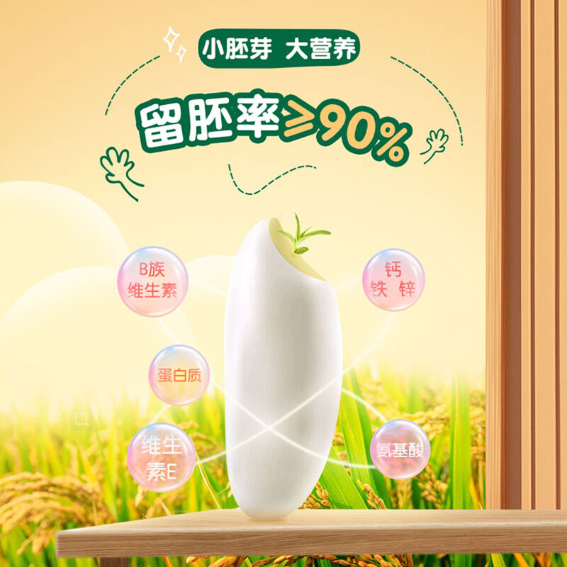 Grandpa's Farm Organic Germ Rice 80g Grain Rice Rice Porridge Children's Nutritional Staple Food Tasting Pack Infant Food Complementary Food Recipe