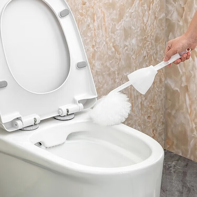 Million-selling Japanese-style S-shaped long-handled toilet brush with no dead ends, toilet brush hook without punching, no damage to the glaze, 1 Yunduo water-squeezing toilet brush