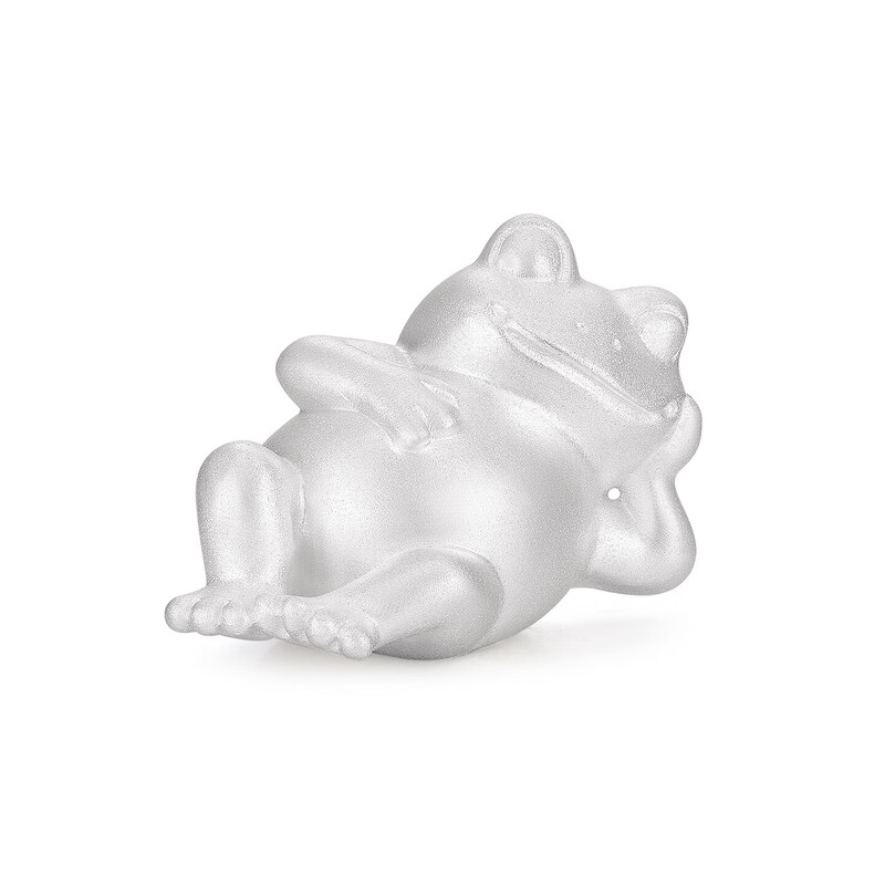 Investment silver foot silver cute ornaments lying flat series silver ornaments birthday stored value collection gifts for friends lying flat frog frog about 50g