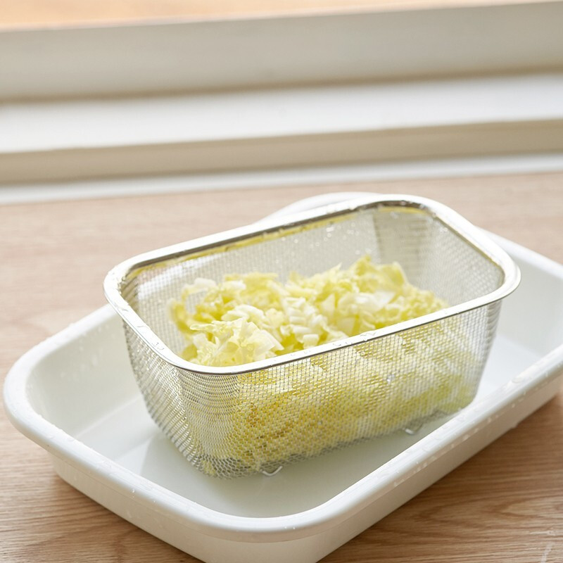 Four-month triangle drain basket, sink drain rack, kitchen stainless steel rack, sink leftovers drain net filter, square (can hold ginger, onion and garlic) filter artifact