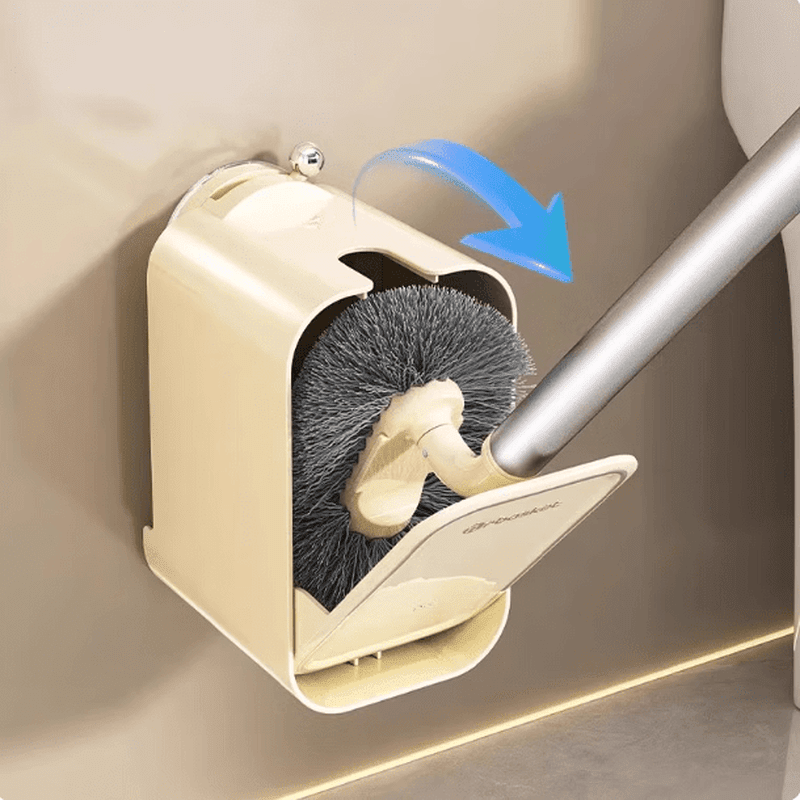 German brand toilet brush 2026 style household cleaning no dead corners wall-mounted punch-free bathroom 4596 1 pack gun ash suction cup does not damage the wall/no dead corners brush head default