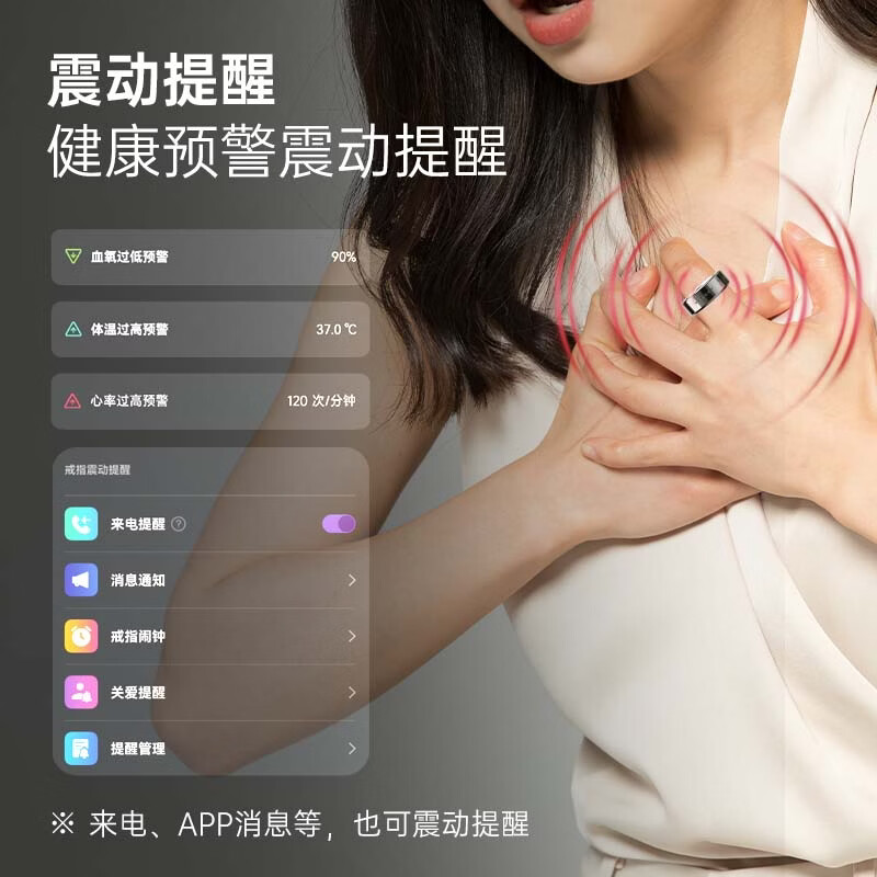 Lotus Purple Star LotusRing Smart Ring AI Health Monitoring Vibration Reminder Sleep Insight Sports Tracking Vibration Touch Interaction for Incoming Calls Smart Ring Black No. 8