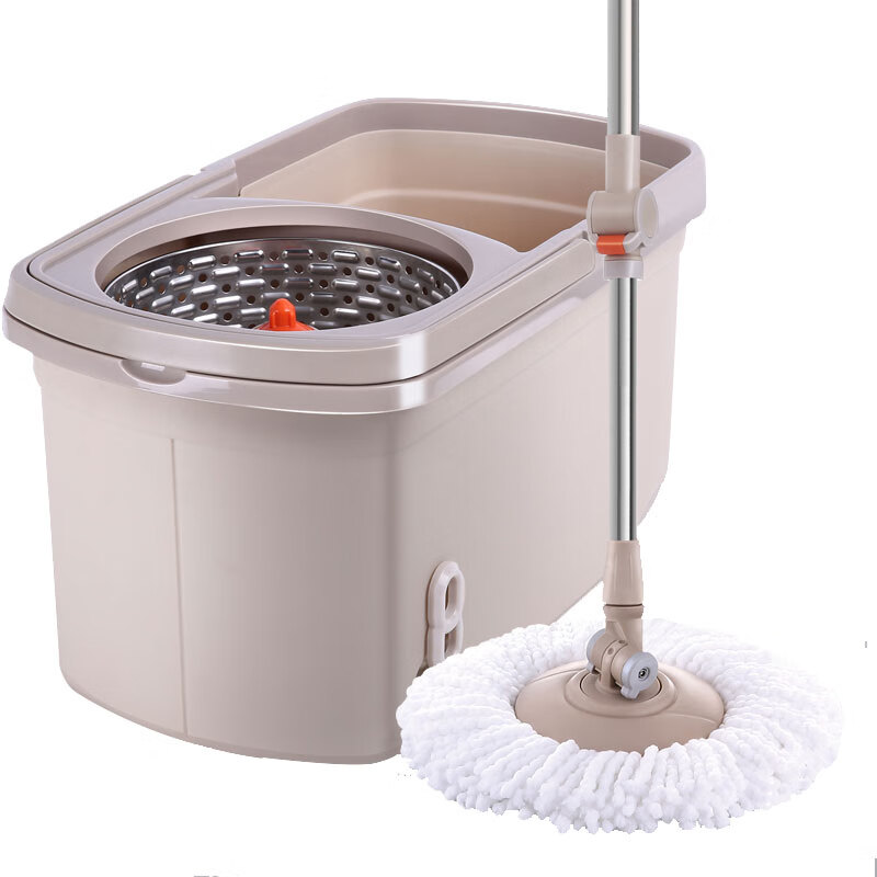 David spin mop 36cm pole telescopic 99-127cm 2 heads thickened mop D6 dual drive no hand wash