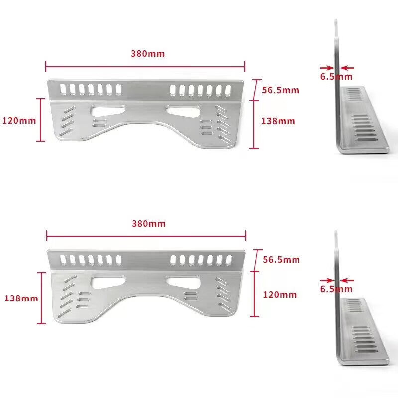 Litian modified racing seat reinforced L plate fixed bracket thickened side plate 7075 thickened aluminum plate slide rail fixed bracket slide rail