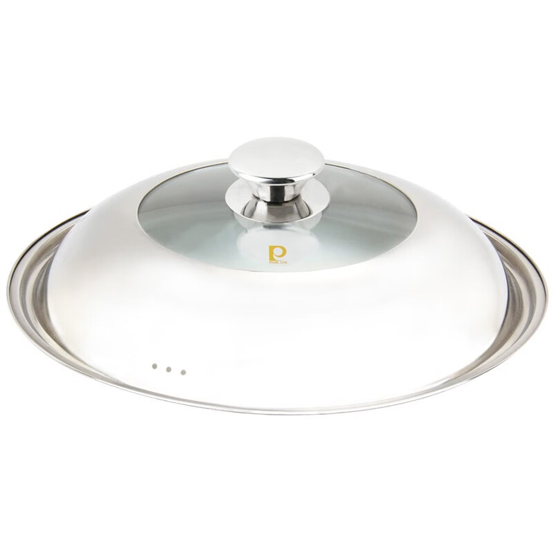 Pearl Life stainless steel pot lid, suitable for 30cm/33cm/36cm/39cm/42cm pot, visible pot lid, cooking lid, 33mm pot