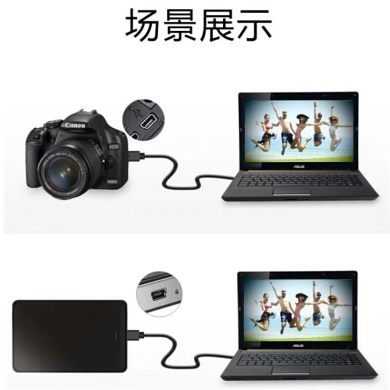 Chaofan trapezoidal port charging cable trapezoidal data cable mini usb elderly machine mp34 radio speaker Nokia mobile phone Fire Rabbit early education machine step by step learning machine T-shaped 1 meter