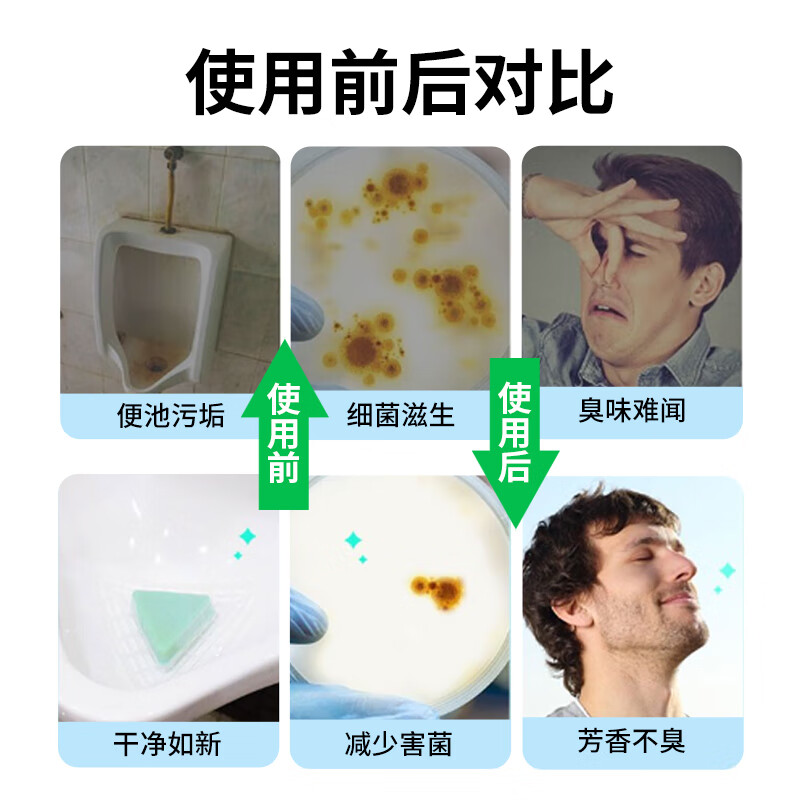 Minggu urinal deodorizing triangle block 10 pieces urinal scented ball deodorizing block cleaning ball urinal filter descaling men's public toilet shopping mall office building CW444140