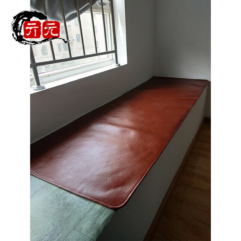 Qiyuan mahogany sofa first layer cowhide cushion, buffalo leather mat leather sofa cushion, chair cushion, mattress bay window car cushion, natural color 45*45