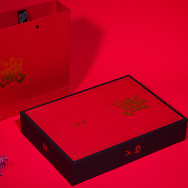 Upward Freedom Anhua Black Tea Black Brick Tea High-end Boutique Gift Box Immediately Blessed Hand-made Fu Brick 999g 2022