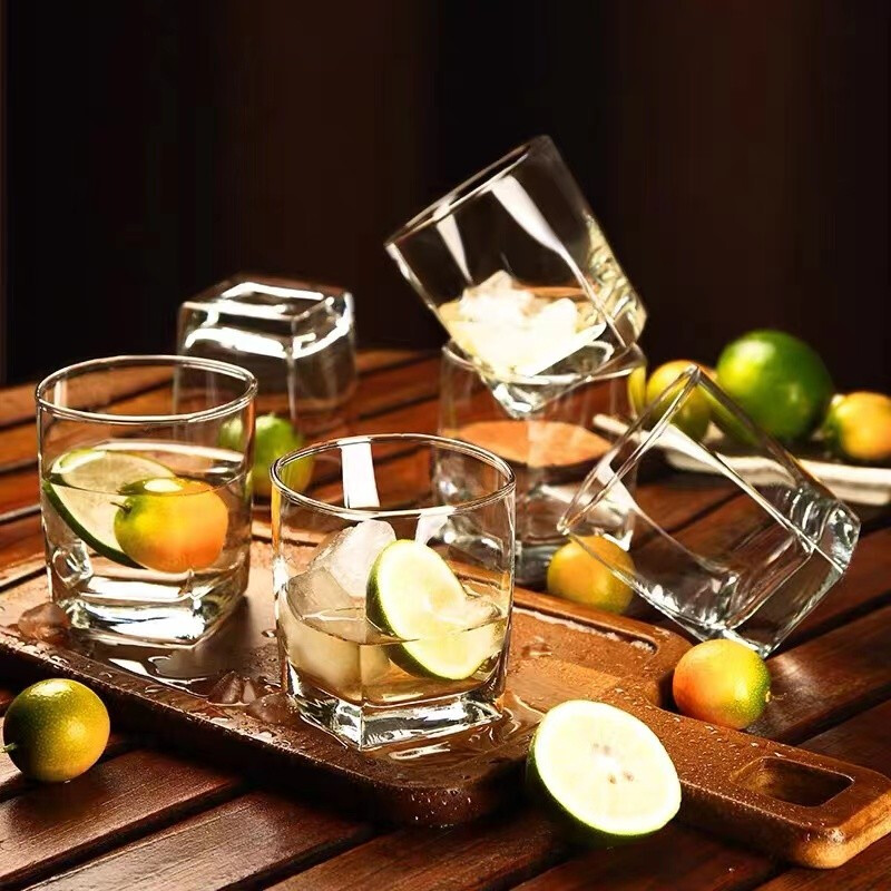 WINTERPALACE whiskey glass set, foreign wine glass, liquor glass, home beer cup, water cup, tea cup, liquor cup, wine set, 6 pieces, 160ml