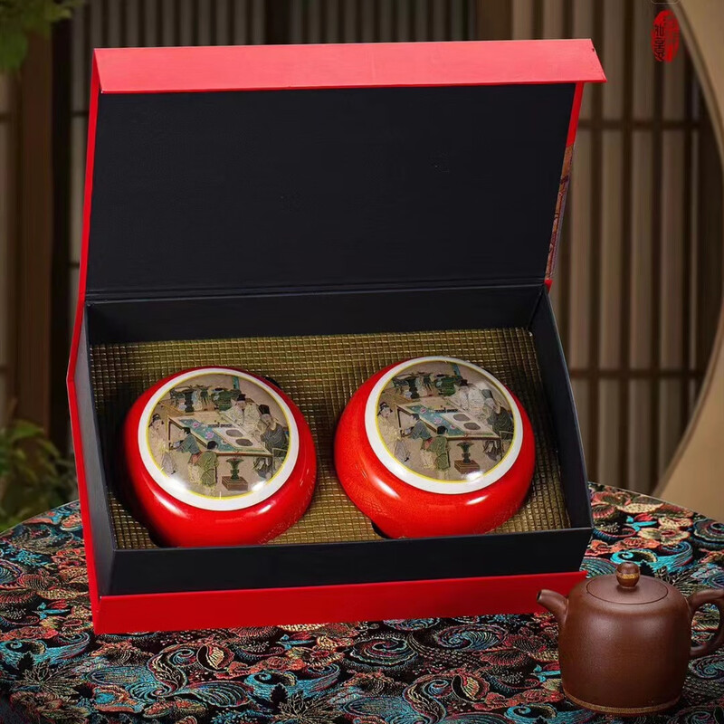 Ximing New Tea Strong Fragrance Premium Authentic Wuyi Rock Tea Dahongpao Tea Exquisite Ceramic Gift Box Holiday Gift Randomly