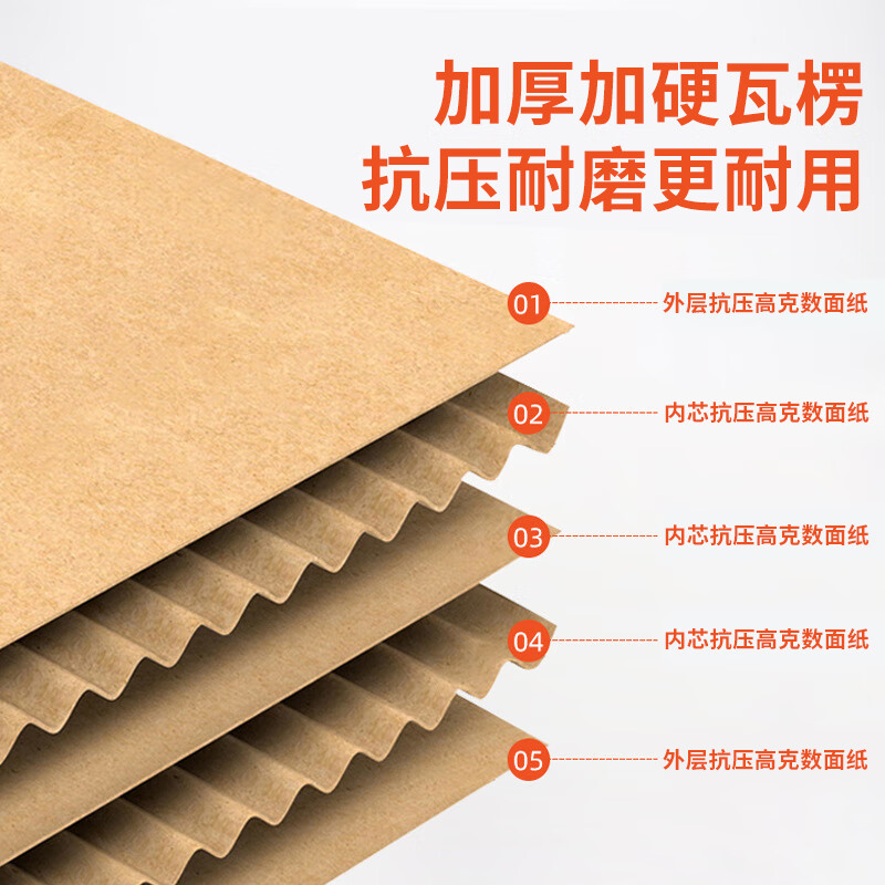 Bingyu Carton Express Moving Packaging Carton Logistics Packaging Storage Box No. 12 (130*80*90) Three Layers Super Hard BYK-02