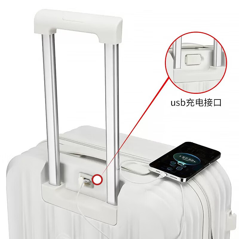 Big mouth monkey (paul frank) suitcase women's trolley case men's lightweight universal wheel suitcase student business trip business zipper case large capacity leather case avocado green (thick and durable) 24 inches / suitable for short and medium distances