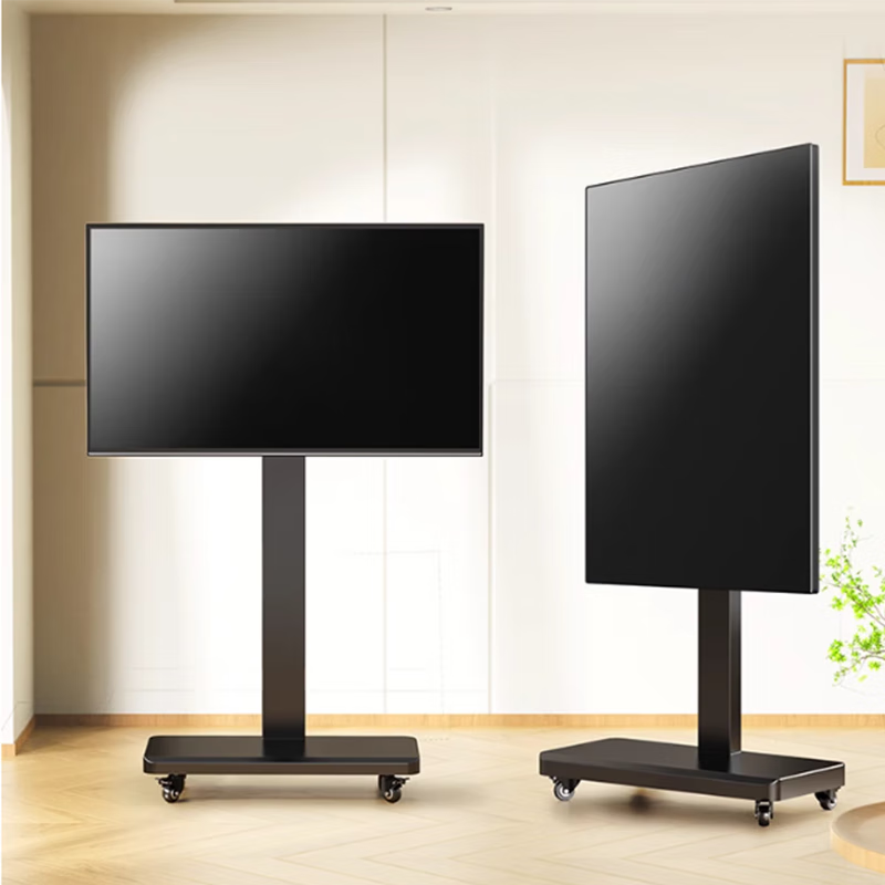 Behind the scenes hero 26-55 inch floor-standing TV bracket mobile bracket horizontal and vertical screen LCD display universal video conferencing live broadcast screen TV bracket with row plug