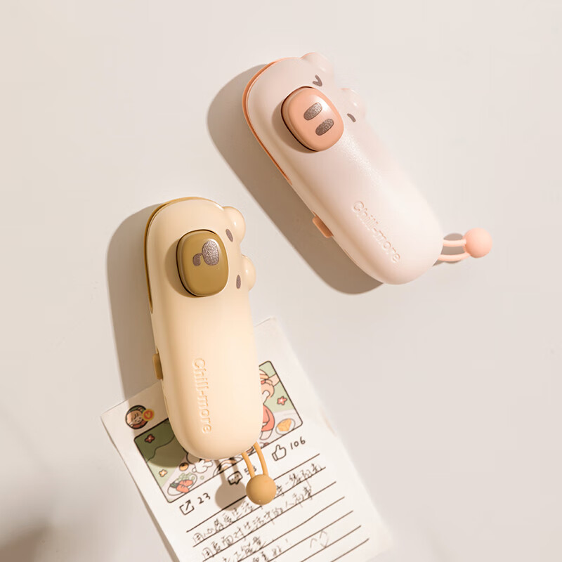 Modern housewife sealing machine mini small household snacks fresh sealing portable plastic sealing machine food sealing artifact USB rechargeable pink pig sealing machine