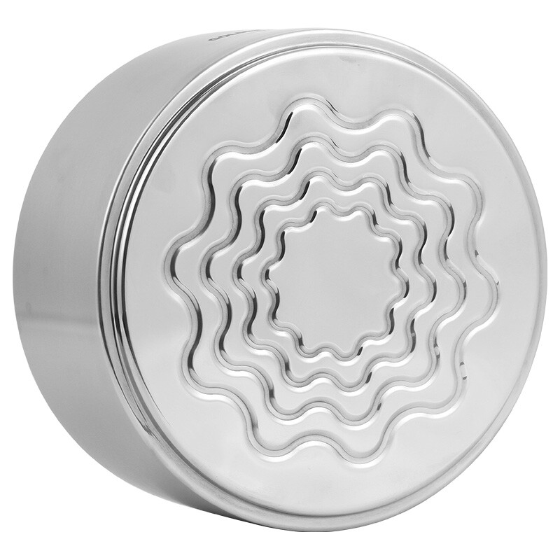 Golden Key 304 stainless steel ultimate 2.7L three-layer insulated lunch box basket layered lunch box GK-TL2700-3