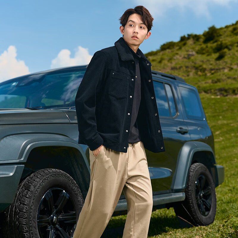 Cabin plus velvet corduroy jacket men's loose warm jacket retro street trend top