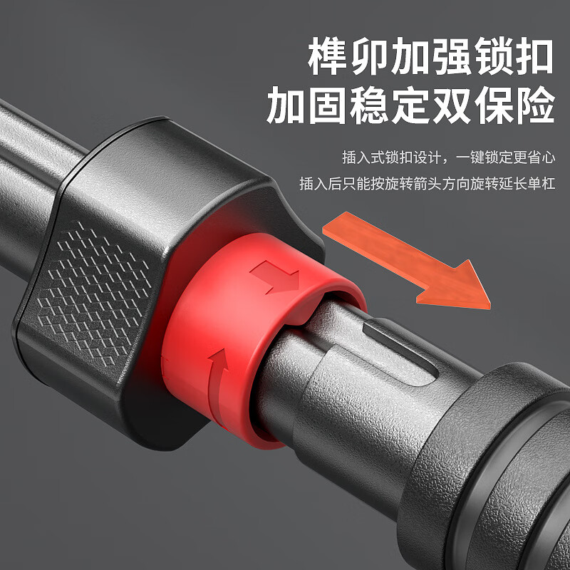 Chaoke (CAOOELCOL) single pole on the door, no punching, indoor pull-up device, wall door frame, single pole, household children's hanging bar fitness equipment, medium-sized, installation distance 95-135CM + hanging ring