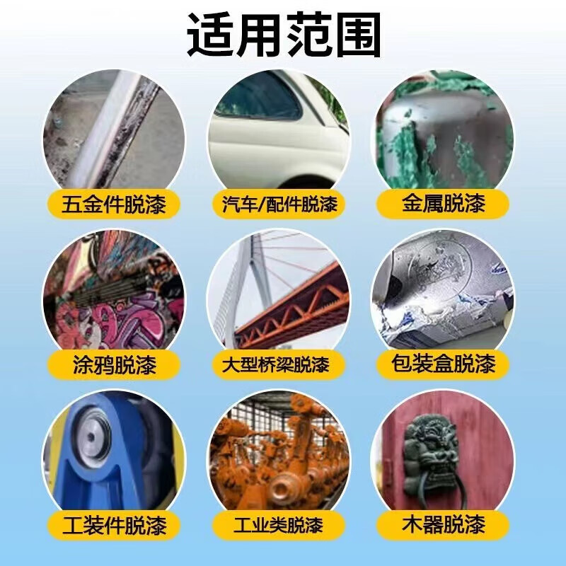 Digital high-efficiency metal paint remover, powerful paint remover, car paint printing machine rear cannon cleaner, metal model part customization, paint remover (hand spray)