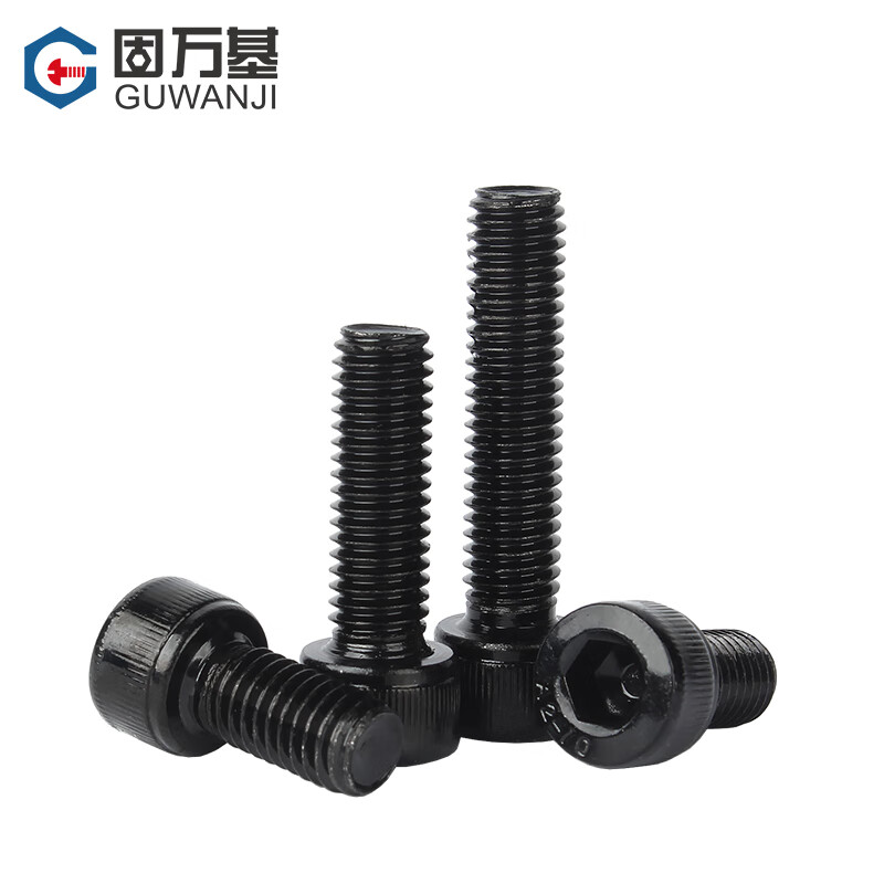 Guwanji Black 304 Stainless Steel Hexagonal Screws Cup Head Bolts Cylindrical Head Hexagonal Screws Extended Screws M12*35 (1 piece)