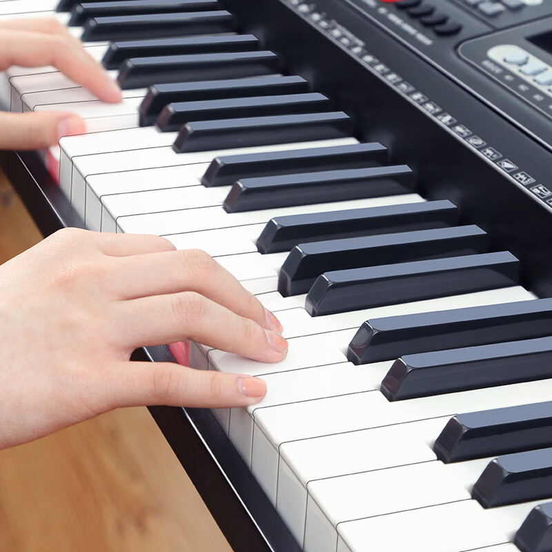 Meirkergr MK-8690 61-key velocity-sensitive piano key multi-functional beginner teaching electronic piano instrument connected to microphone headset U disk mobile phone pad with piano stand