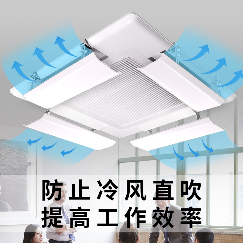 Jinying central air conditioning windshield, wind deflector, ceiling machine baffle, anti-direct blowing ceiling machine, four-sided windshield, air outlet length within 60cm, single piece, universal style