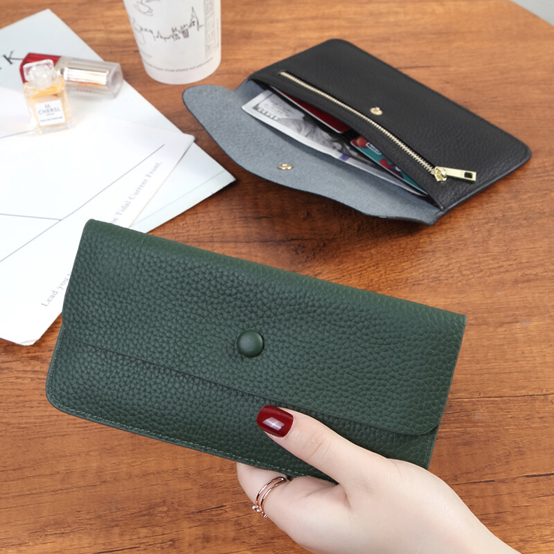 Sephoron New Year's Small Wallet for Women, Versatile 2026 New Soft Leather Ultra-Thin Wallet Card Holder All-in-one Compact Banknote Clip Caramel Color No Specifications