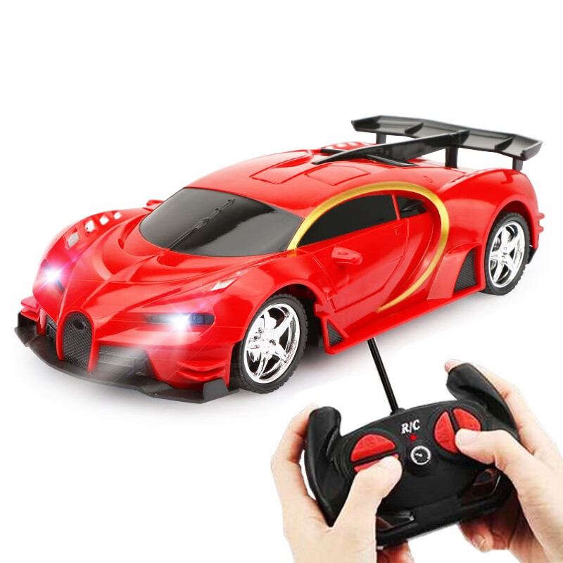 Crown Nest Children's Toy Boy New Year Gift 6rc Remote Control Car Toy Electric Bugatti Racing Educational Toy Car